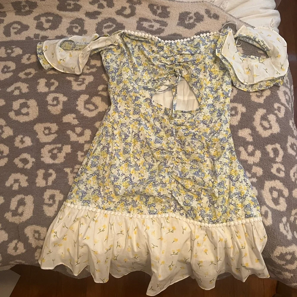 Hello Molly Twirl and Swirl Dress Blue (size S) - Picture 4 of 7
